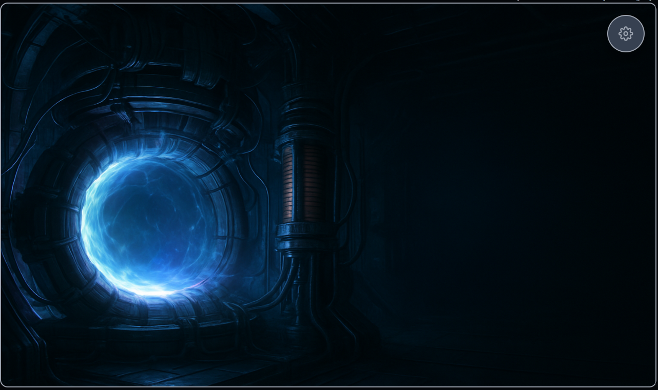 Fusion Energy Core Hero Background created with ForgeUI Studio